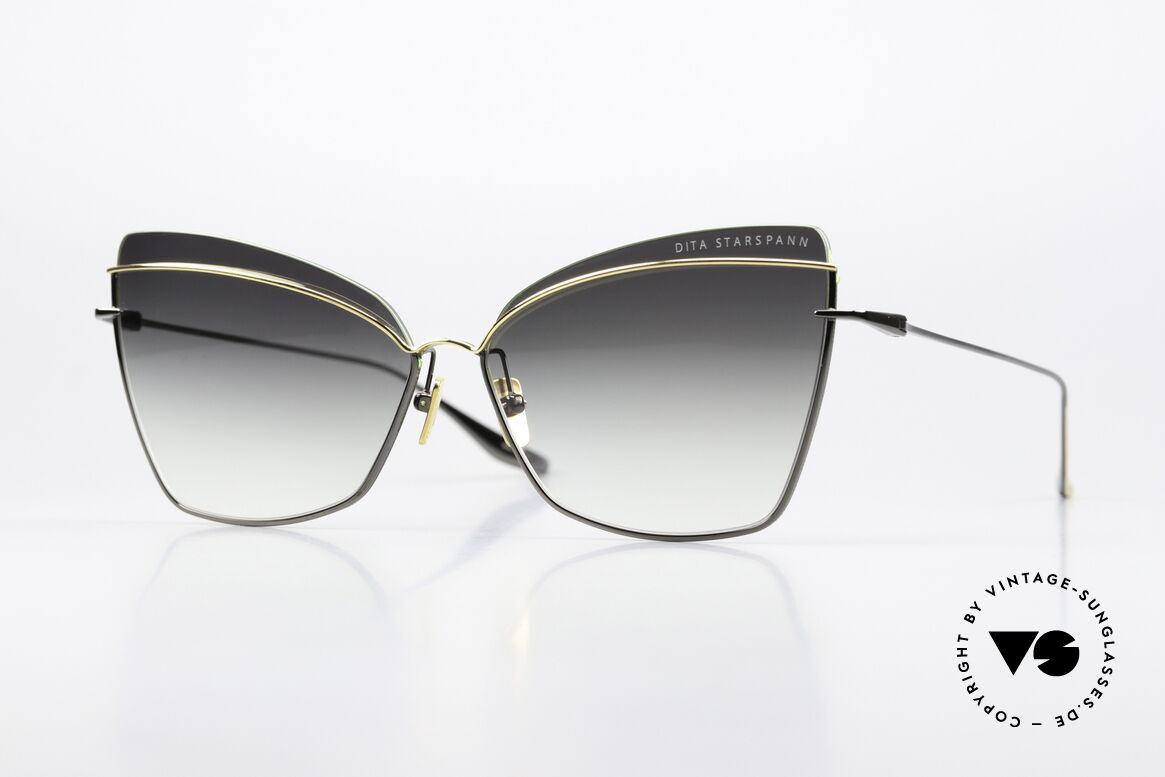 DITA Starspann Zauberhafte Cateye-Brille, edle DITA Starspann Luxus Sonnenbrille für Frauen, Passend für Damen