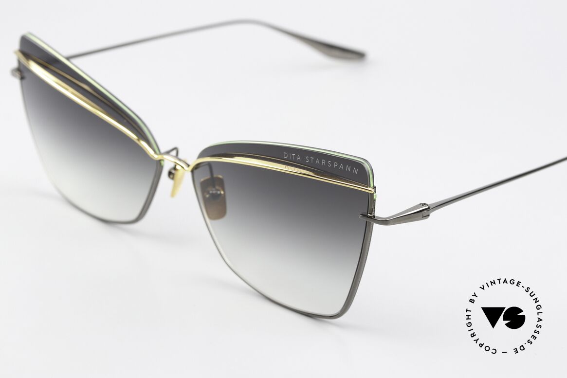 DITA Starspann Zauberhafte Cateye-Brille, elegante Verlaufs-Sonnengläser mit 100% UV Schutz, Passend für Damen