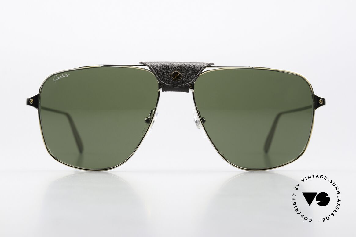 Cartier Santos De Cartier Aviatorbrille Ruthenium, 2019er Modell der 'SANTOS De Cartier' Serie, Passend für Herren