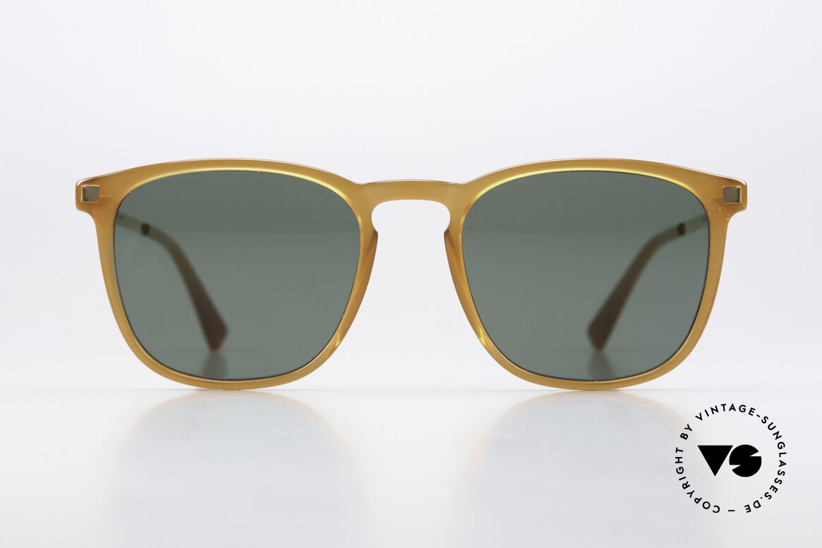 Mykita Atka Designersonnenbrille Unisex, Farbe 954 = Dark Amber / Glossy Gold / Darkgreen, Passend für Herren und Damen