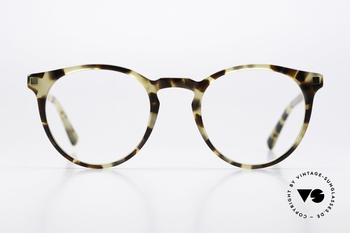 Mykita Alfur Panto Brille Tolles Muster, toller Farbcode 974: Chocolate Chips / Glossy Gold, Passend für Herren und Damen