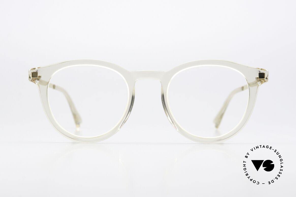 Mykita Elve Edle Pantobrille Transparent, zeitlose Farbe 914: Champagne / Glossy Gold Clear, Passend für Herren und Damen