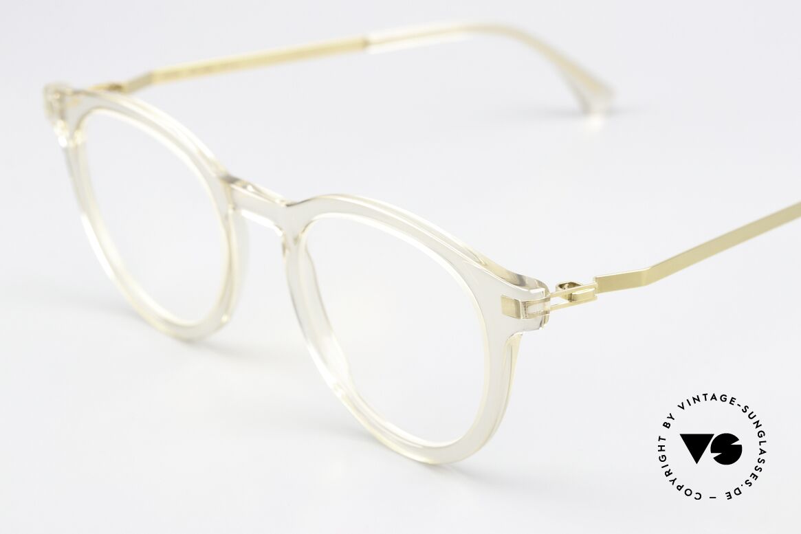 Mykita Elve Edle Pantobrille Transparent, Azetat-Front mit charakteristischen Mykita-Bügeln!, Passend für Herren und Damen