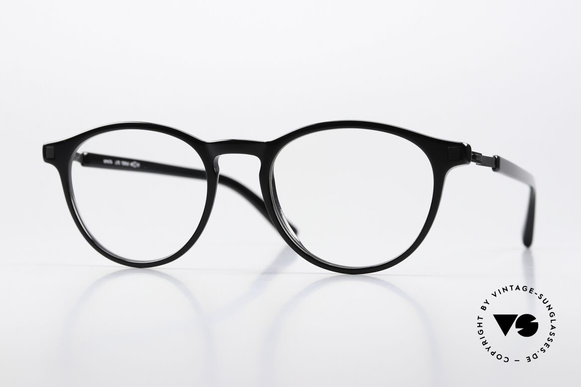 Mykita Toruk Panto Brille Schwarz Unisex, Mykita Designerbrille, TORUK, Gr. 49-19, color 915, Passend für Herren und Damen