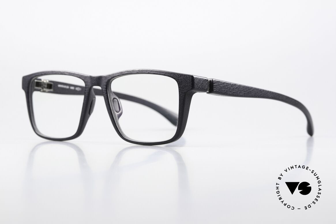 Mykita Mylon Mars Herrenbrille Eckig Schwarz, 'made in Germany' Designer-Brille für Kenner, Passend für Herren