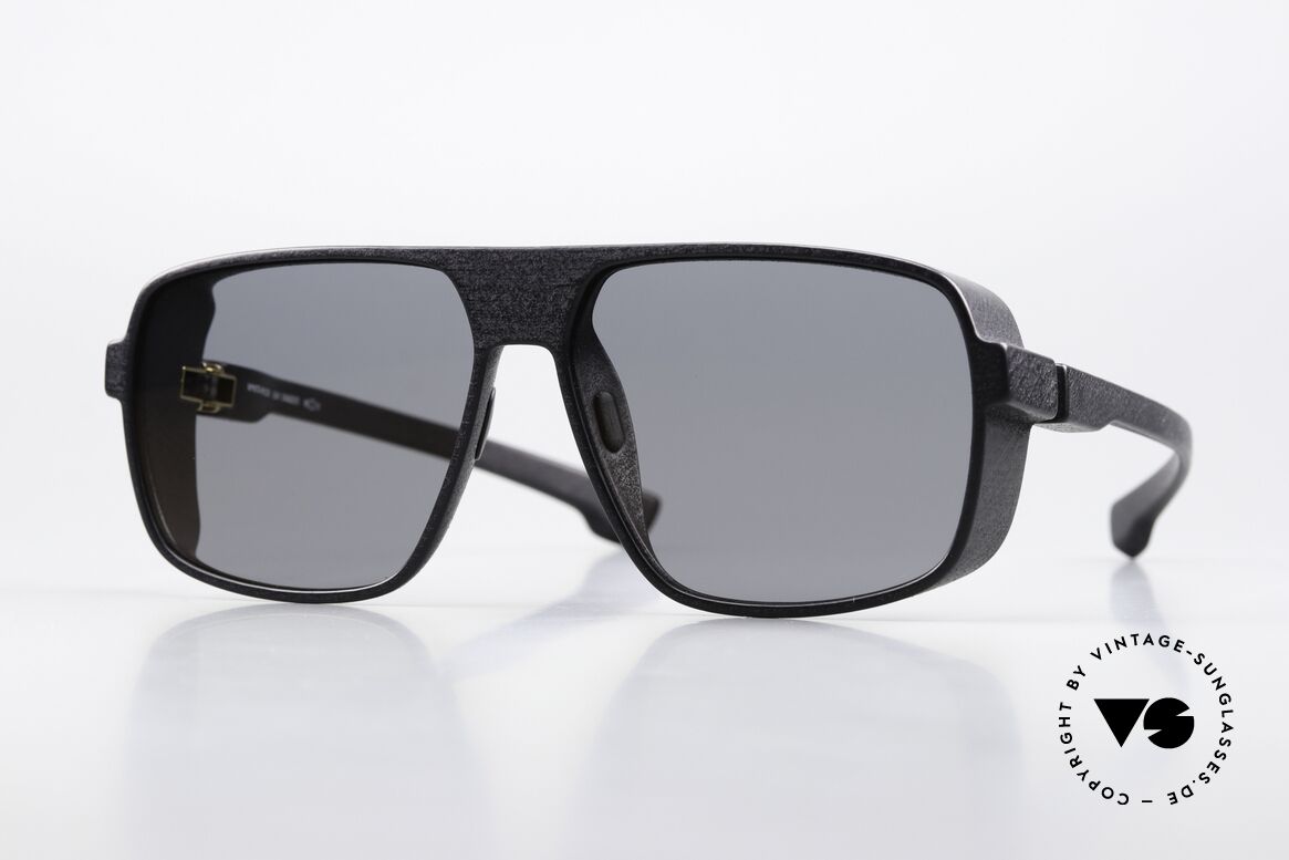 Mykita Mylon Daggoo Pitch Black Gunmetal Flash, Mykita Mylon Sonnenbrille eckig; DAGGOO, Passend für Herren