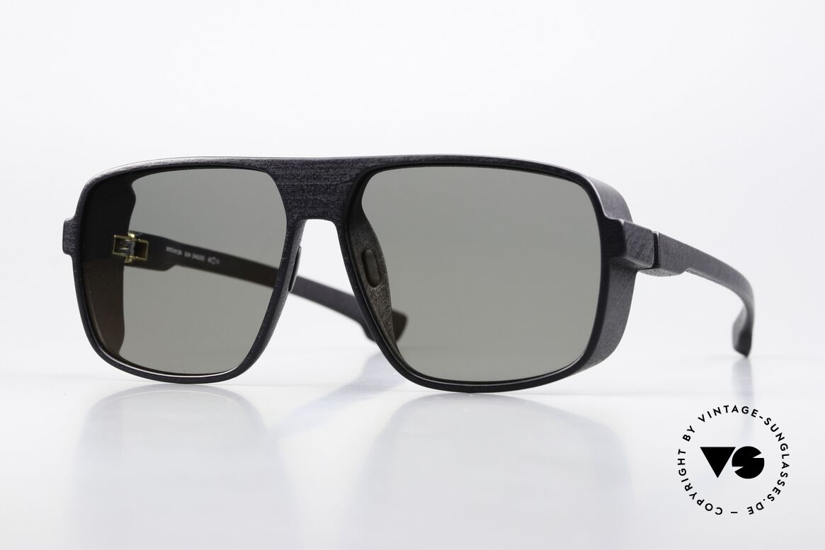 Mykita Mylon Daggoo Pitch Black Lightgold Flash, Mykita Mylon Sonnenbrille eckig; DAGGOO, Passend für Herren