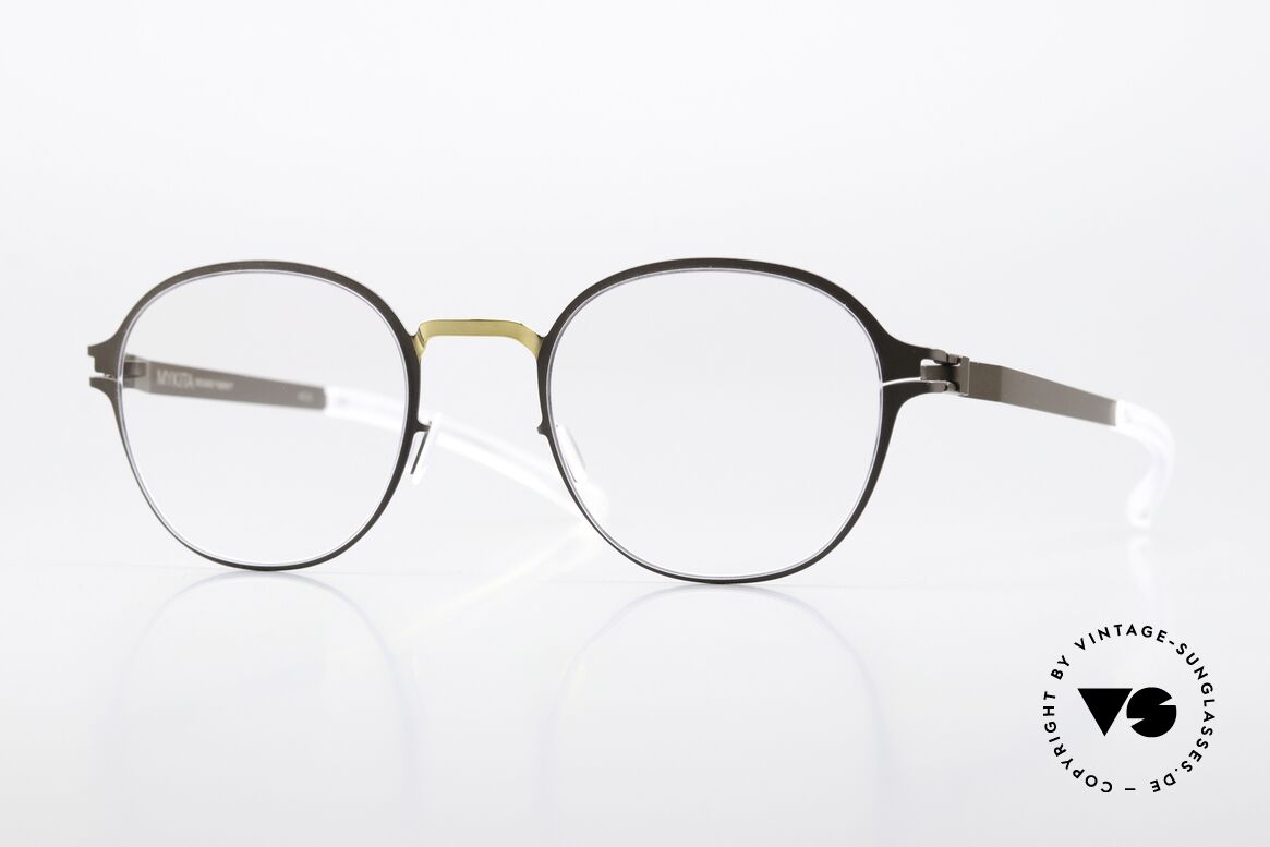 Mykita Gerrit Panto Unisexbrille Gold Terra, Mykita Brille, Modell Gerrit, Größe 48-21, Col. 172, Passend für Herren und Damen