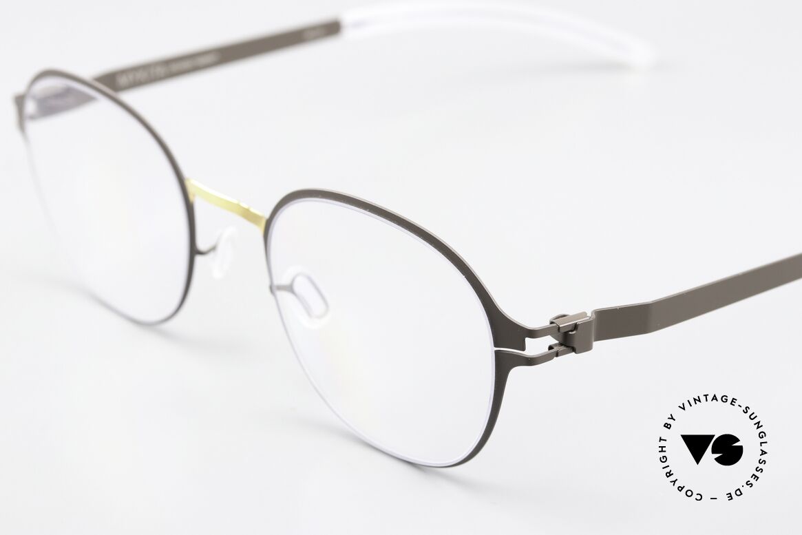 Mykita Gerrit Panto Unisexbrille Gold Terra, wohlbekannte Spitzenqualität; handmade in Germany, Passend für Herren und Damen