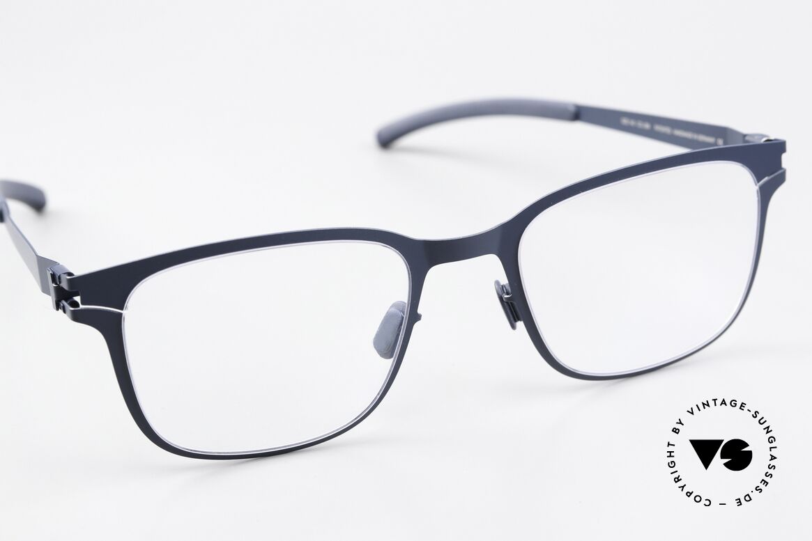 Mykita Janek Eckige Fassung Navy Blue, ungetragenes Modell mit original Mykita Verpackung, Passend für Herren und Damen
