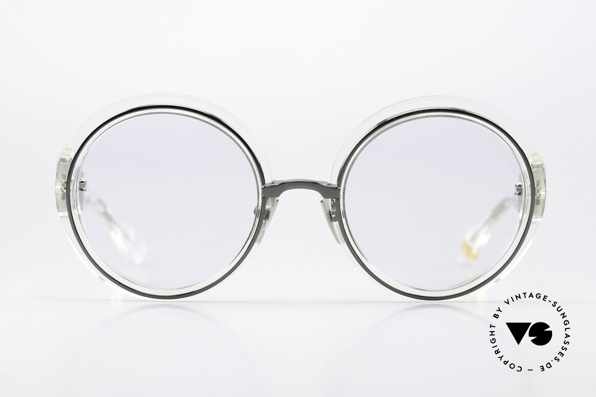 DITA Micro-Round Gläser Verdunkeln Bei Sonne, glamouröse Damen-Sonnenbrille in Spitzenqualität, Passend für Damen