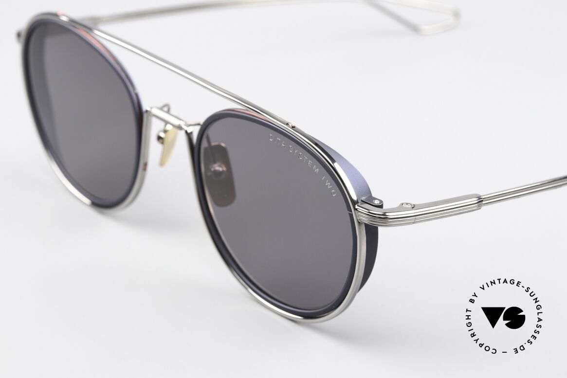 DITA System Two Kenner Luxus-Sonnenbrille, entspiegelte Sonnengläser mit 100% UV Protection, Passend für Herren