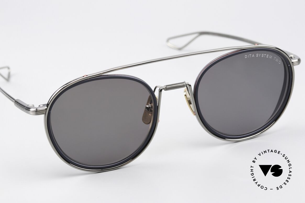 DITA System Two Kenner Luxus-Sonnenbrille, Kombination aus Luxus und "Los Angeles Lifestyle", Passend für Herren