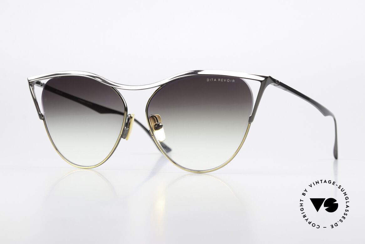 DITA Revoir Zauberhafte Cateye-Brille, DITA Revoir Luxus Sonnenbrille für Frauen in 59/13, Passend für Damen