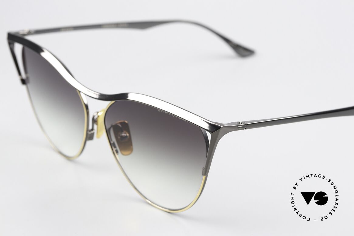 DITA Revoir Zauberhafte Cateye-Brille, tolle Verlaufs-Sonnengläser mit 100% UV Protection, Passend für Damen