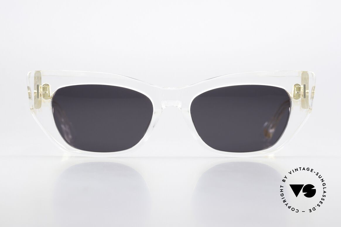 DITA Redeemer Tolle Damen Sonnenbrille, Azetat-Fassung (kristall-klar) mit grauen Gläsern, Passend für Damen