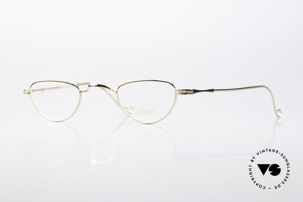 Lunor II 06 Lesebrille Vergoldet Unisex, vintage LUNOR Lesebrille für Damen und Herren, Passend für Herren und Damen
