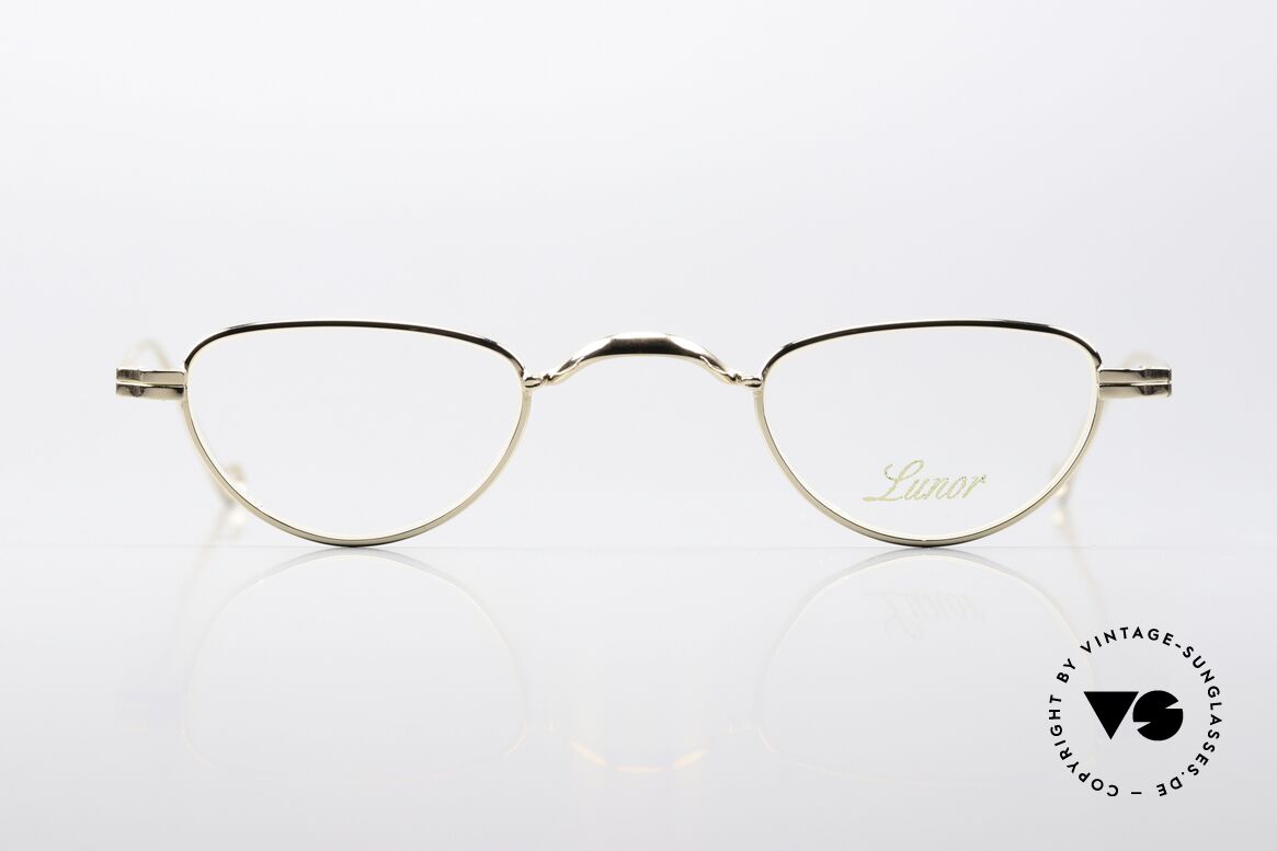 Lunor II 06 Lesebrille Vergoldet Unisex, Modell "06": die klassische Leseform; Größe 39/25, Passend für Herren und Damen