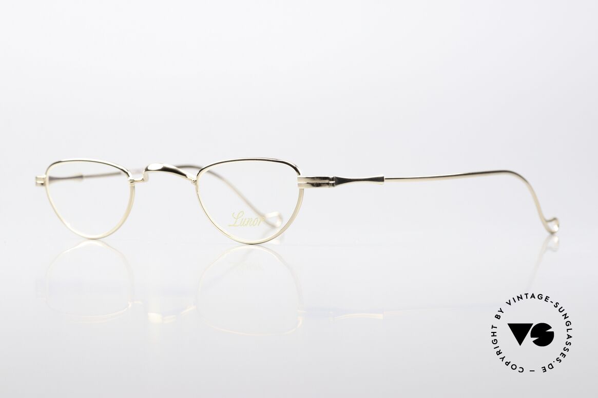 Lunor II 06 Lesebrille Vergoldet Unisex, kostbar 22kt vergoldete Metall-Fassung; UNIQUE, Passend für Herren und Damen