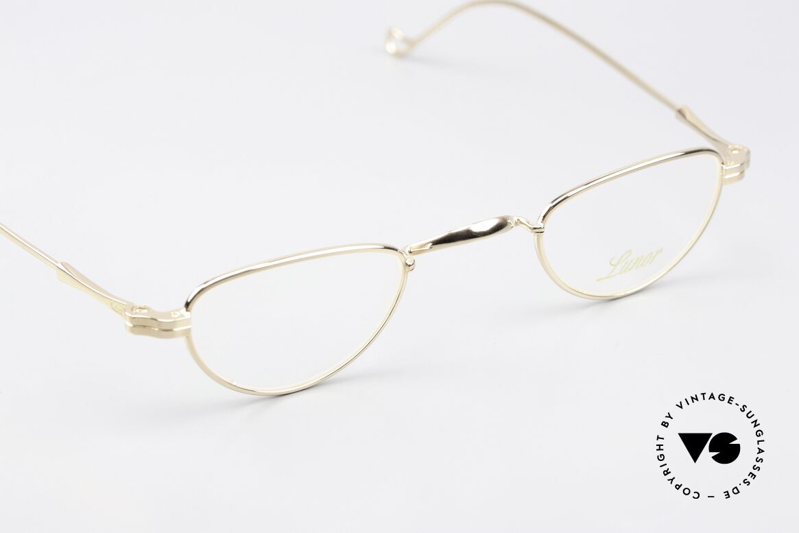 Lunor II 06 Lesebrille Vergoldet Unisex, altes, ungetragenes LUNOR Einzelstück (RARITÄT!), Passend für Herren und Damen