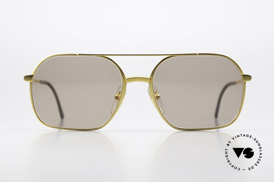 Christian Dior 2364 80er Herrenbrille Titanium, vergoldete Titanium-Fassung (matt GELB-GOLD), Passend für Herren