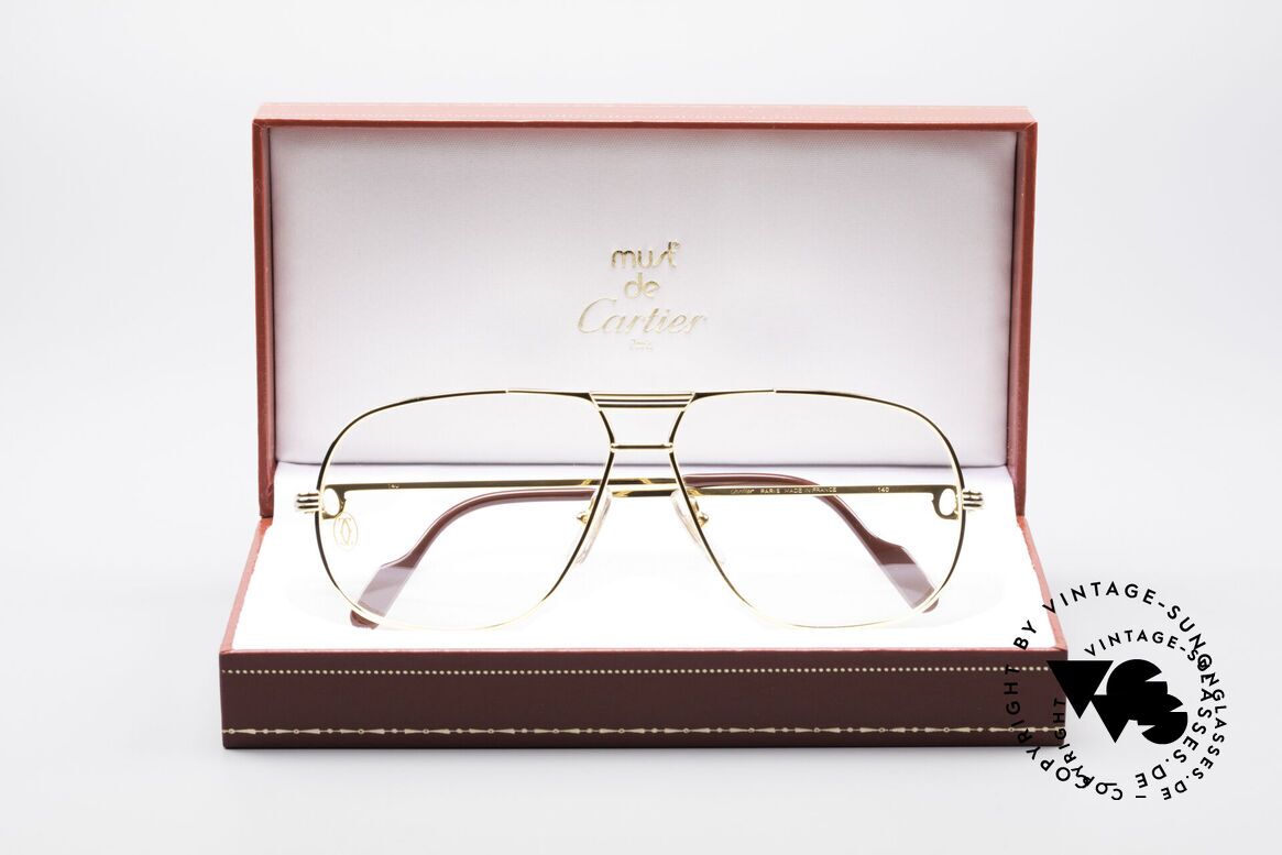 Cartier Tank - L Luxus Designer Brille 1988, Größe: large, Passend für Herren