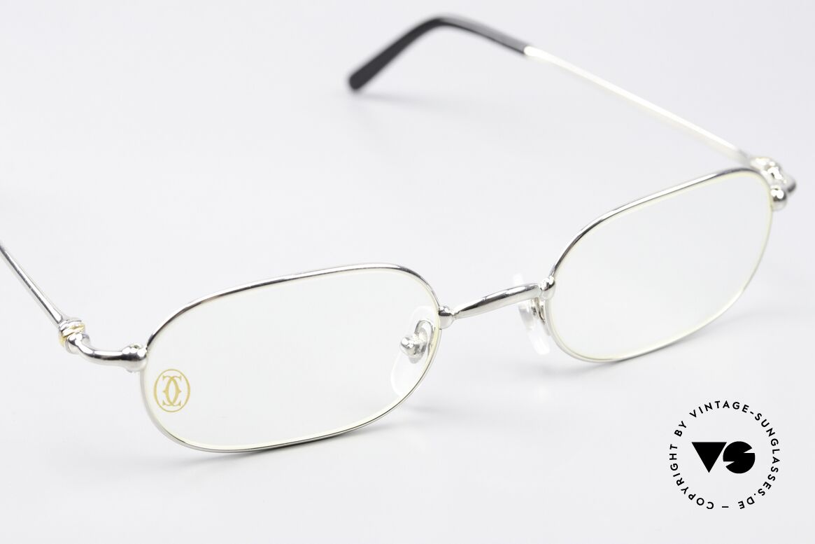 Cartier Orfy - M 90er Brille Platin Plattiert, 2nd Modell im neuwertigen Zustand mit Cartier Box, Passend für Herren und Damen