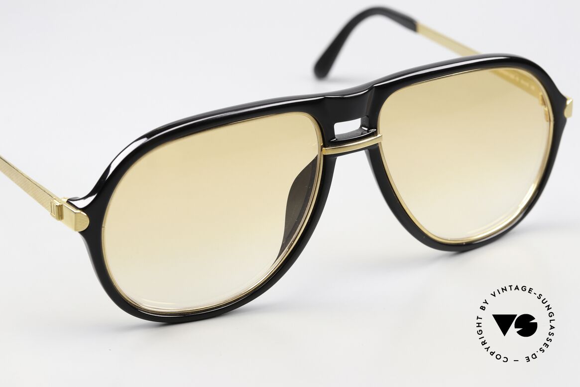 Dunhill 6085 Gentleman Aviator Brille 1988, ungetragen (wie alle unsere Dunhill 80er Sonnenbrillen), Passend für Herren