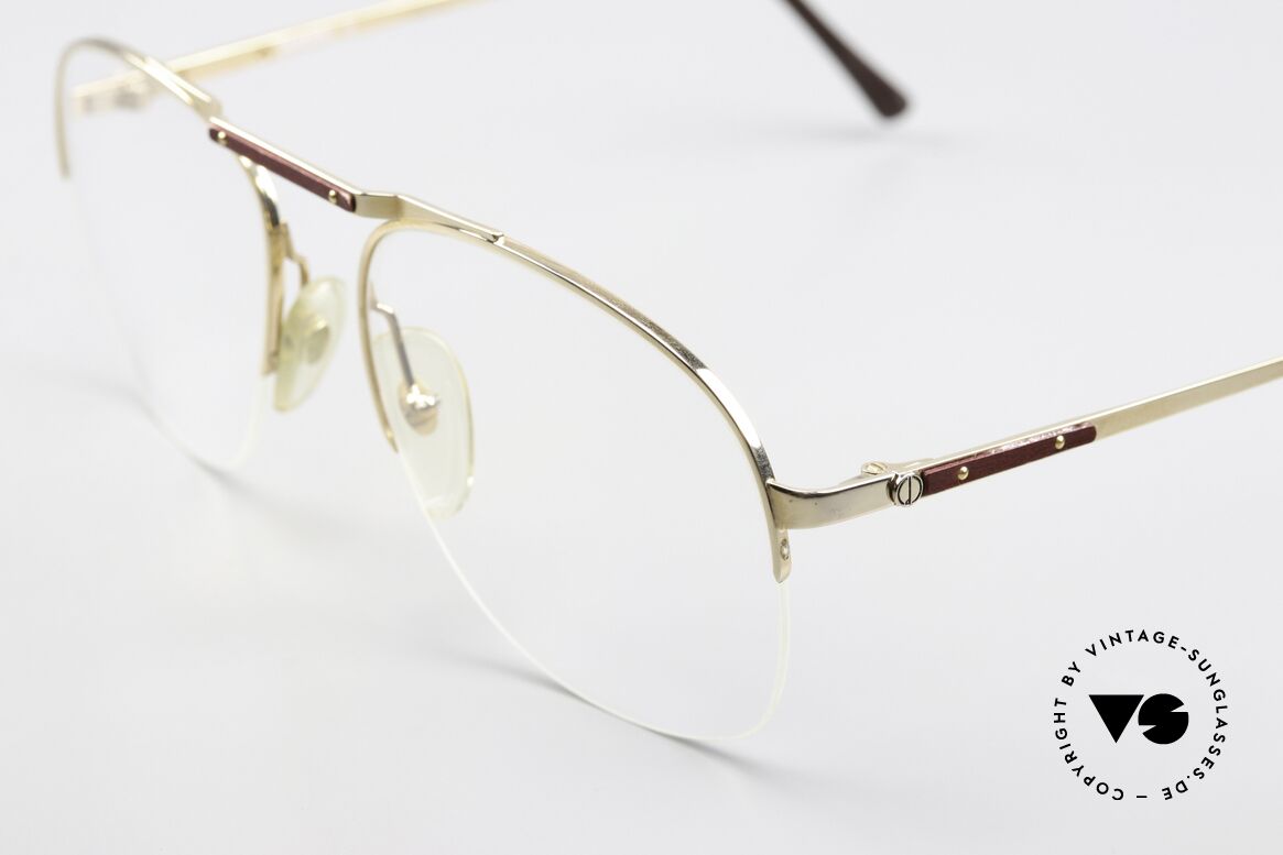Dunhill 6022 Edle Herrenbrille Von 1984, zudem halb-rahmenlose Fassung (leicht und komfortabel), Passend für Herren