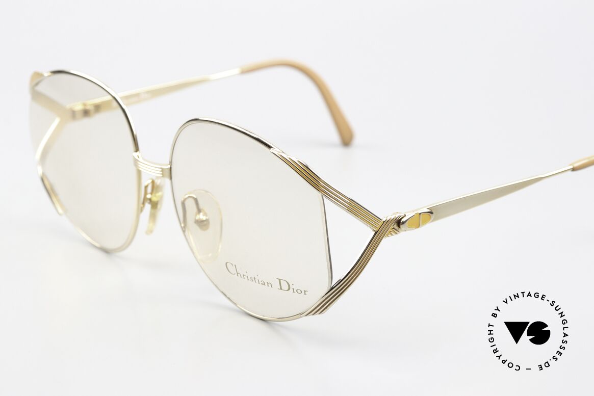 Christian Dior 2387 Vergoldet Pfirsichfarben 80s, ungetragen (wie alle unsere Dior Designer-Stücke), Passend für Damen