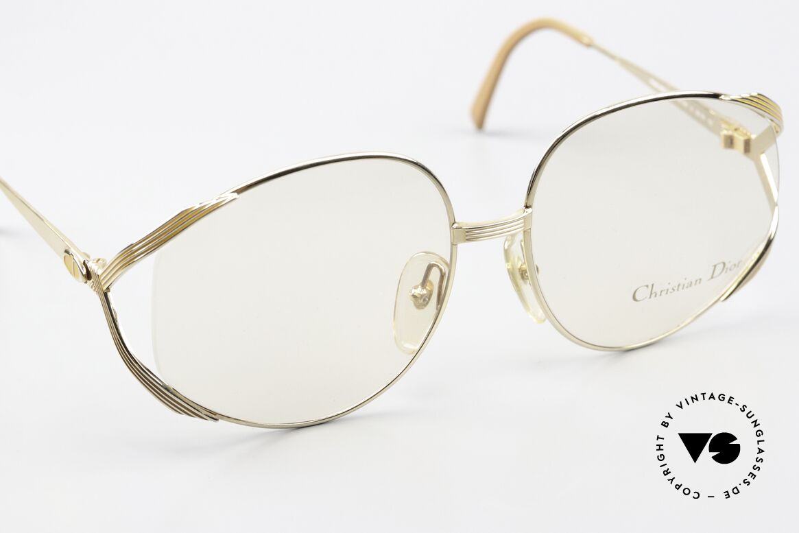 Christian Dior 2387 Vergoldet Pfirsichfarben 80s, KEINE Retro-Brille; ein seltenes vintage Original!, Passend für Damen