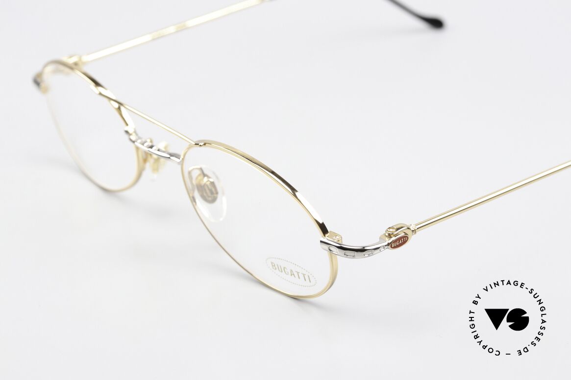 Bugatti 20208 Ovale Herrenbrille Von 1995, beste Materialien in Top-Verarbeitung (ovales Design), Passend für Herren