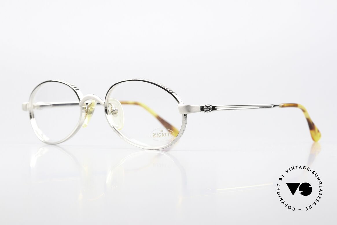 Bugatti 07904 Platin Luxusbrille Von 1994, ergonomisch geformte Fassung in Top-Qualität, Passend für Herren