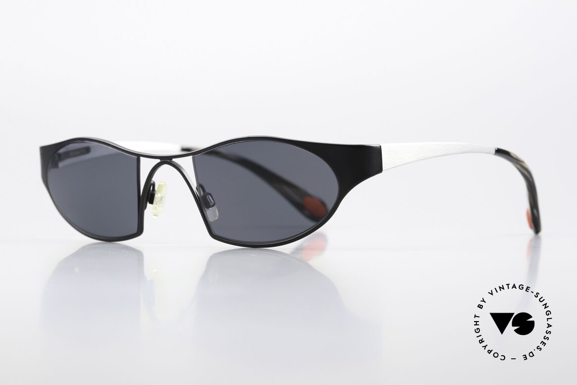 Bugatti 366 Odotype Sportliche Brille Ende 90er, ergonomischer Rahmen mit Federscharnieren, Passend für Herren