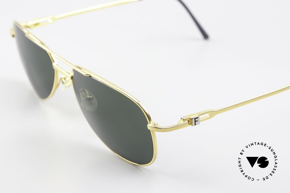 Fred Alaska Aviator Sonnenbrille Gold, kostbares, ungetragenes Original (circa 20 Jahre alt), Passend für Herren