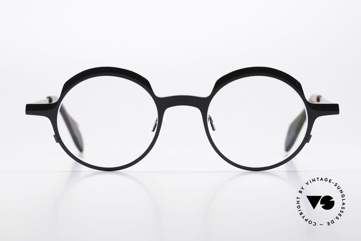 Theo Belgium Brilliant Runde Designerbrille Unisex, Damen- und Herrenbrille zugleich; Round Shape, Passend für Herren und Damen