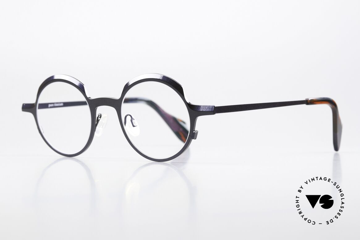 Theo Belgium Brilliant Runde Designerbrille Unisex, sehr hochwertig & komfortabel (Titan-Fassung), Passend für Herren und Damen