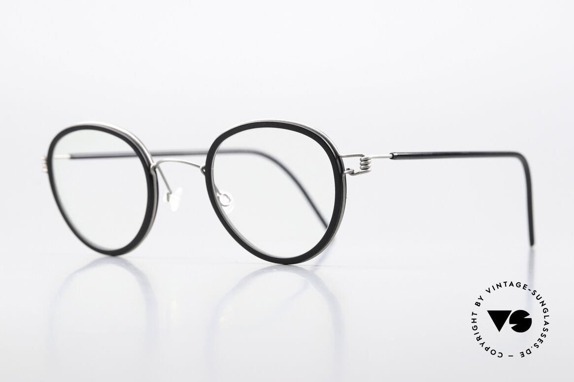 Lindberg Jackie 44 Air Titan Rim Bügel Mit Azetat Überzug, markant veredelte Air Titanium Version mit Azetat-Rand, Passend für Herren und Damen