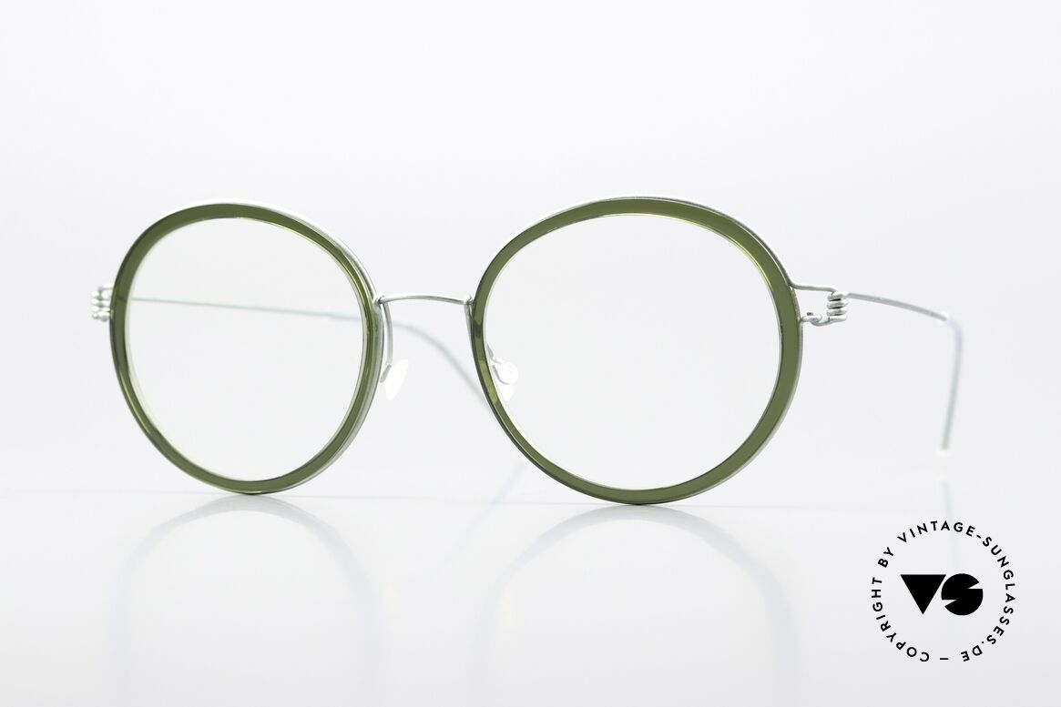 Lindberg Jean Air Titan Rim Frauen Designerbrille Grün, Lindberg Jean Gr. 48-19, 135, Col 30; Air Titanium Rim, Passend für Damen