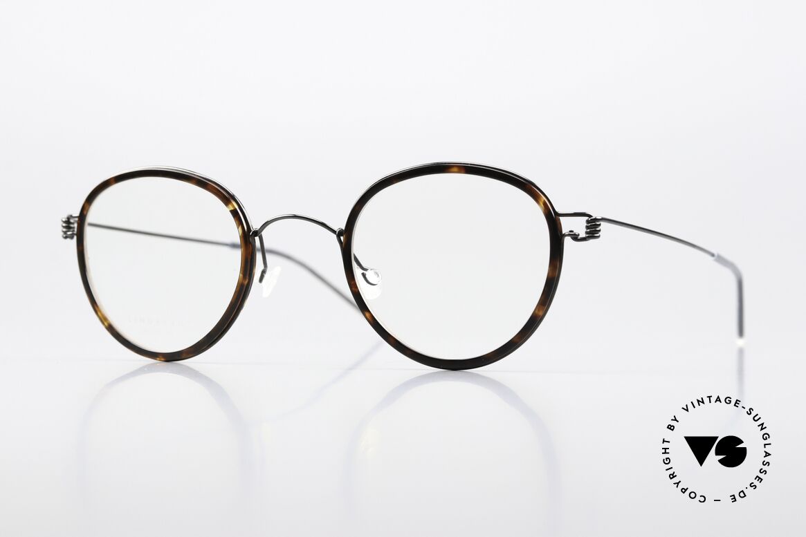 Lindberg Jackie 44 Air Titan Rim Pantobrille Schildpatt Schwarz, Unisex-Brille der LINDBERG Air Titanium Rim Kollektion, Passend für Herren und Damen