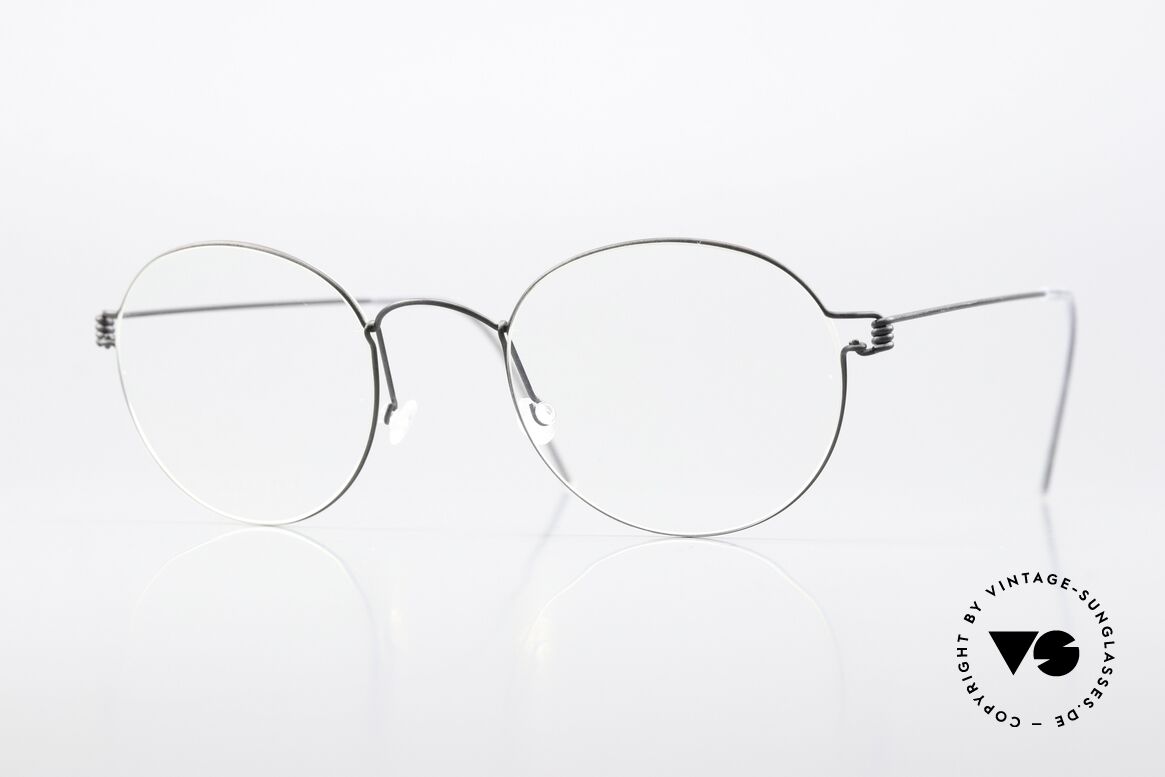 Lindberg Morten Air Titan Rim Pantobrille Schwarz Unisex, LINDBERG Pantobrille aus der Air Titanium Rim Serie, Passend für Herren und Damen