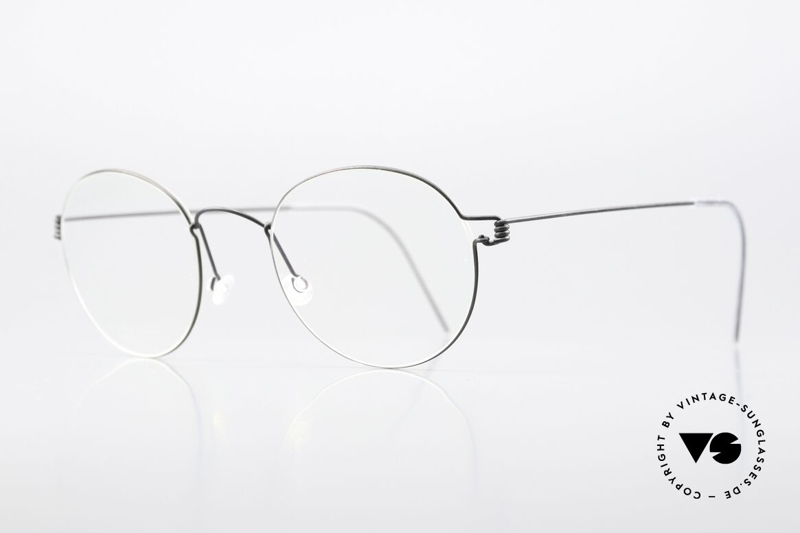 Lindberg Morten Air Titan Rim Pantobrille Schwarz Unisex, markant und stilvoll gleichermaßen = Lindberg Air Titan, Passend für Herren und Damen