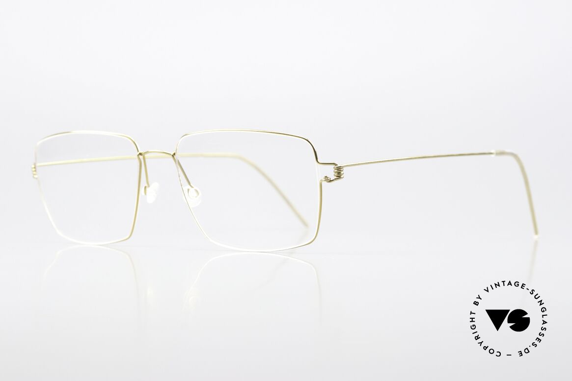 Lindberg Gary Air Titan Rim Eckige Titan Herrenbrille, so zeitlos, stilvoll und innovativ = Prädikat "VINTAGE", Passend für Herren