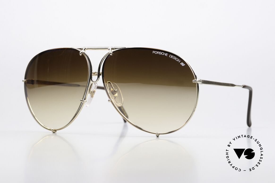 Porsche 5623 Leicht Verspiegelte Gläser, PORSCHE Design by Carrera Sonnenbrille von 1987, Passend für Herren und Damen