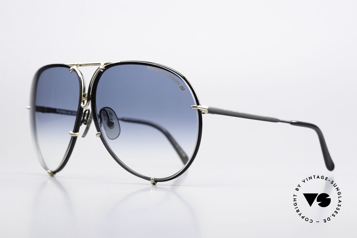 Porsche 5623 80s Damenbrille Kurze Bügel, 1 Paar blau-Verlauf & 1 Paar grau (100% UV Schutz), Passend für Damen