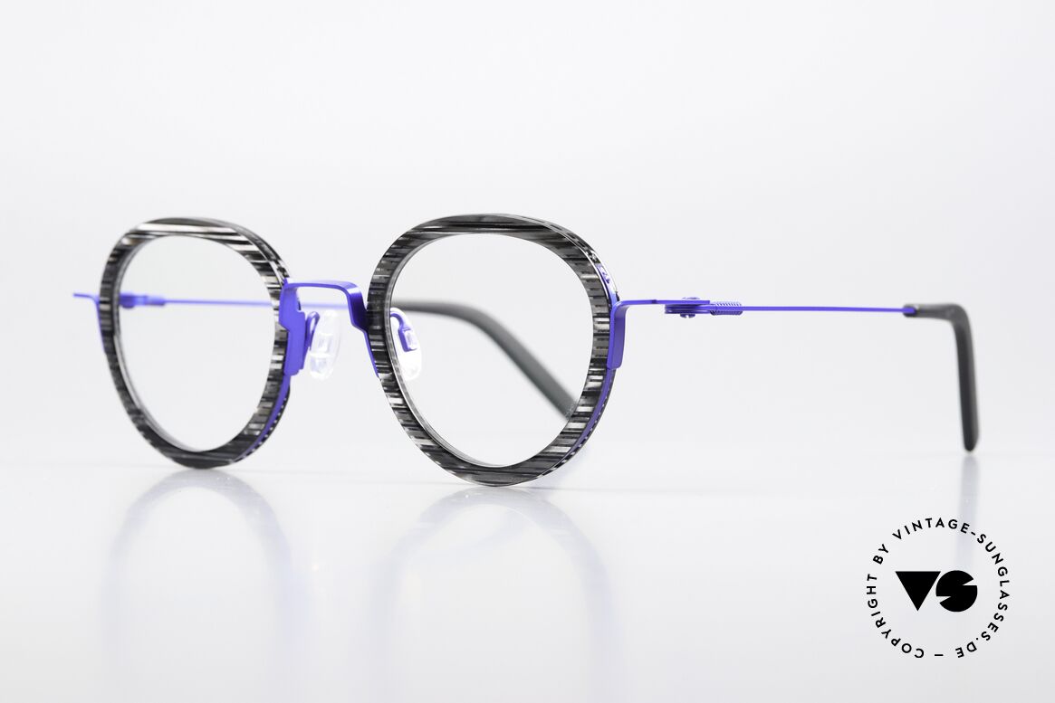 Theo Belgium Stamppot Potatoes Acetate Family, Metall- und Azetat Brillenfassung in Größe 48-20, Passend für Herren und Damen