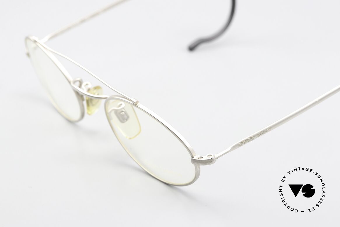 Giorgio Armani 115 90er Brille Mit Sportbügeln, ungetragene Rarität mit flexiblen Sportbügeln, Passend für Herren und Damen