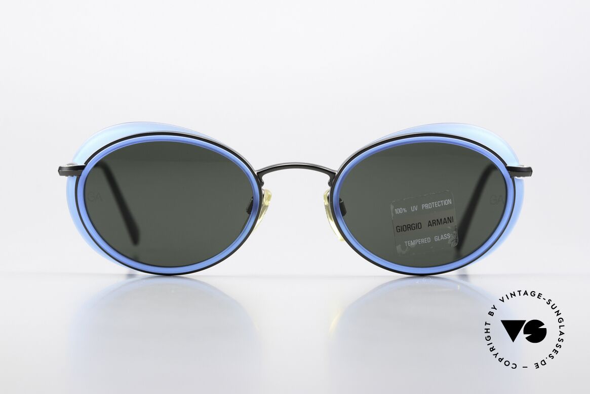 Giorgio Armani 666 Sonnenschutz Blenden Brille, absolute Top-Qualität der Gläser (Mineralglas, 100% UV), Passend für Herren und Damen