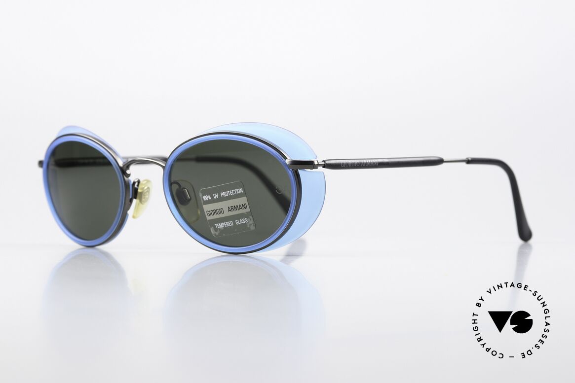 Giorgio Armani 666 Sonnenschutz Blenden Brille, graviert, entspiegelt & kratzfest (beste Optiker-Qualität), Passend für Herren und Damen