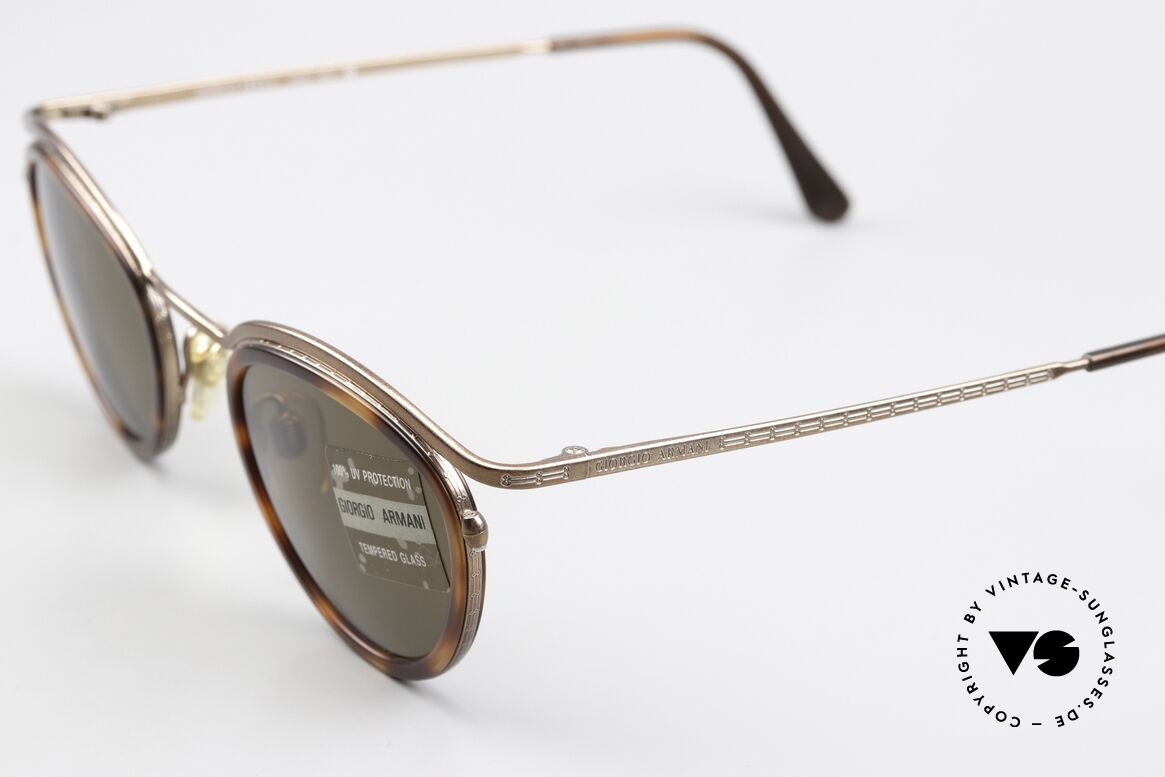 Giorgio Armani 632 Alte Designer Sonnenbrille, hochwertige Mineralgläser (100% UV) + GA-Gravur, Passend für Herren und Damen